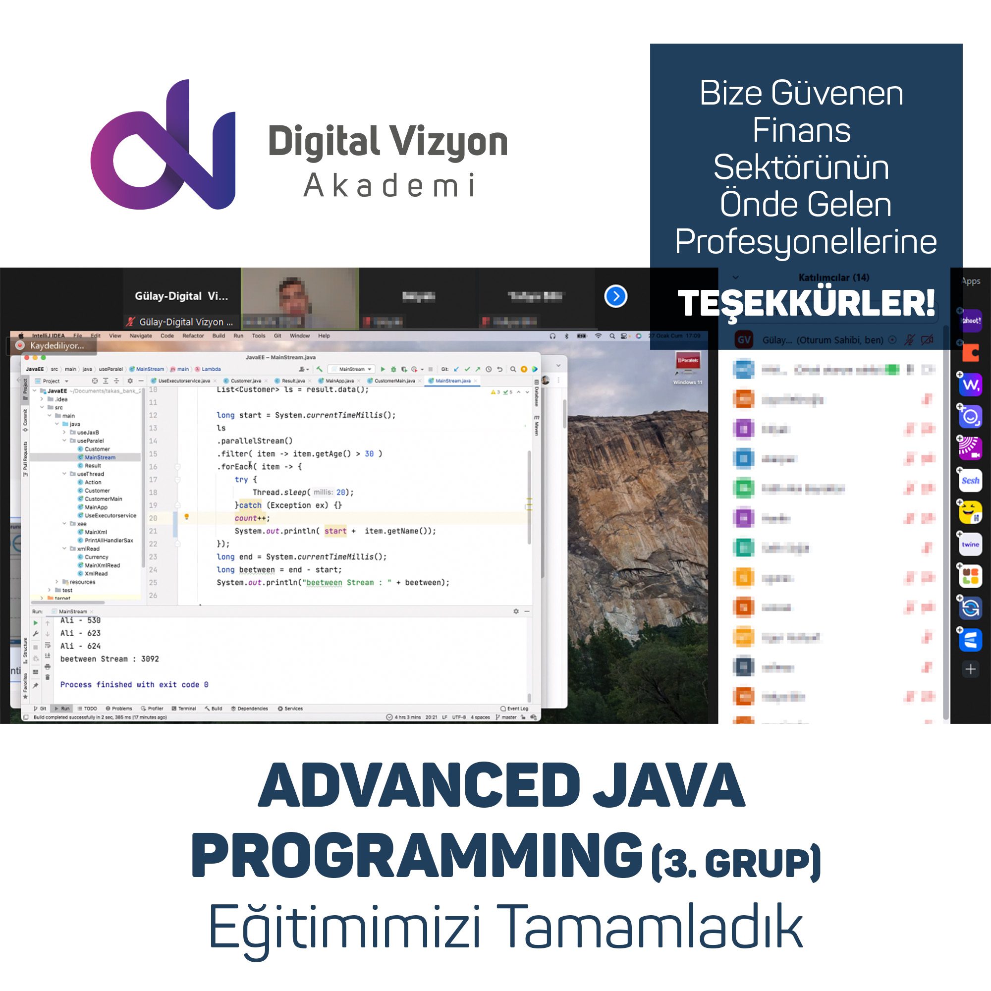 Advanced Java Programming (3. Grup) Eğitimi