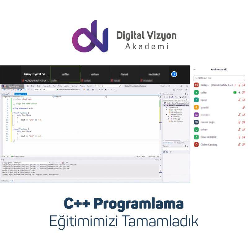 C++ Programlama Eğitimi — C++ Programlama Eğitimi eğitimi