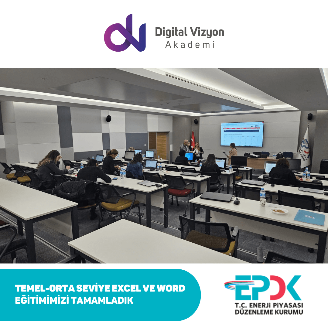 Temel-Orta Seviye Excel ve Word — Enerji Piyasası Düzenleme Kurumu eğitimi