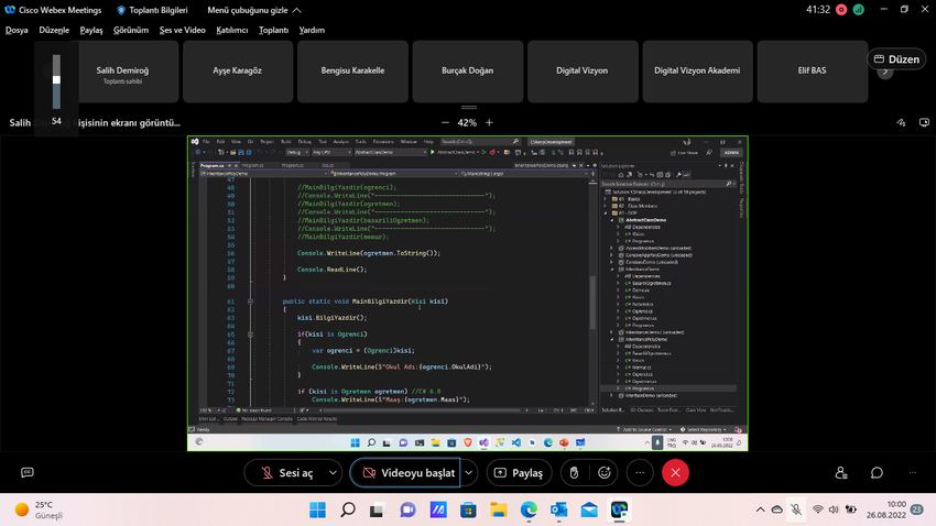 C# & .NET CORE — Halkbank eğitimi