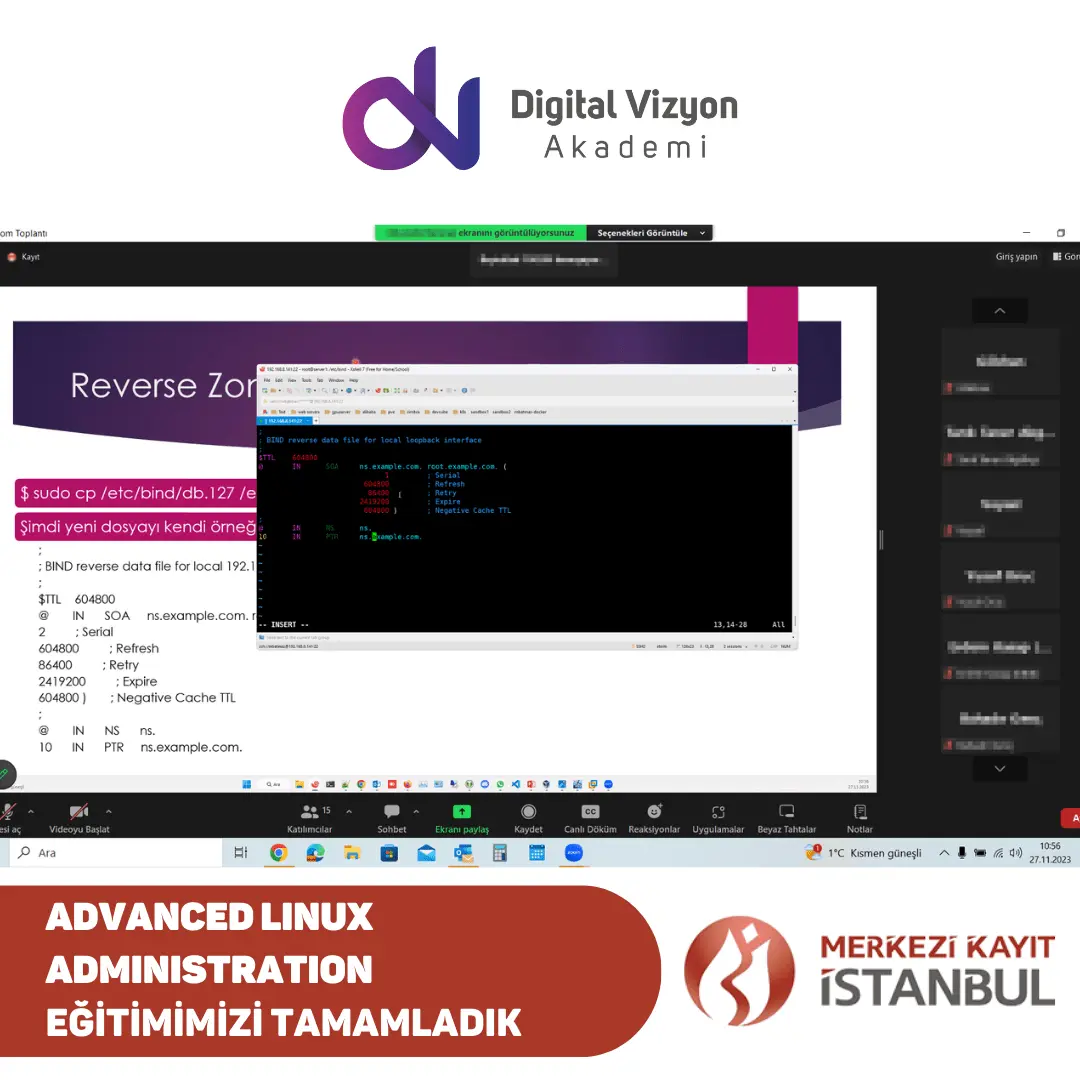 Advanced Linux Administration — Merkezi Kayıt Kuruluşu A.Ş. (MKK) eğitimi