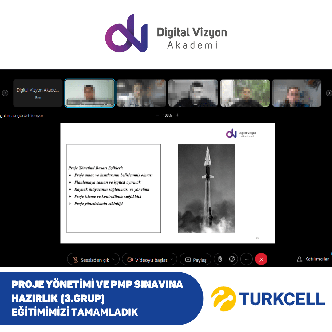Proje Yönetimi ve PMP Sınavına Hazırlık (3.Grup) — Turkcell eğitimi